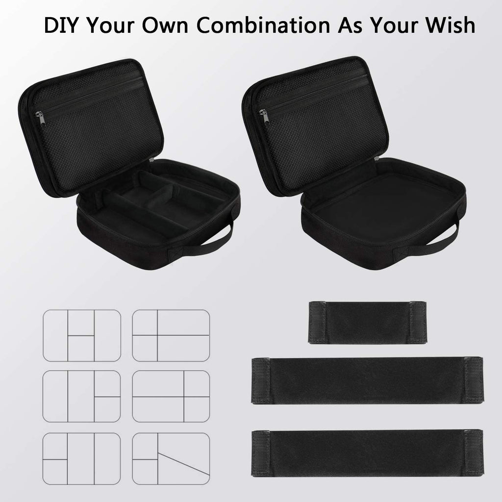 Electronics Organizer Travel Case, Cable Organizer Bag, Black
