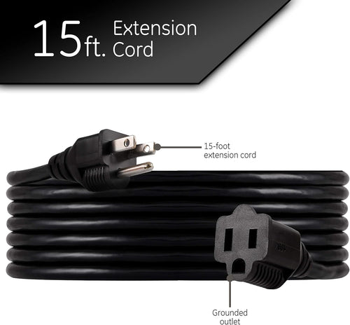 Outdoor Extension Cord, 15 Ft, Heavy Duty Extension Cord